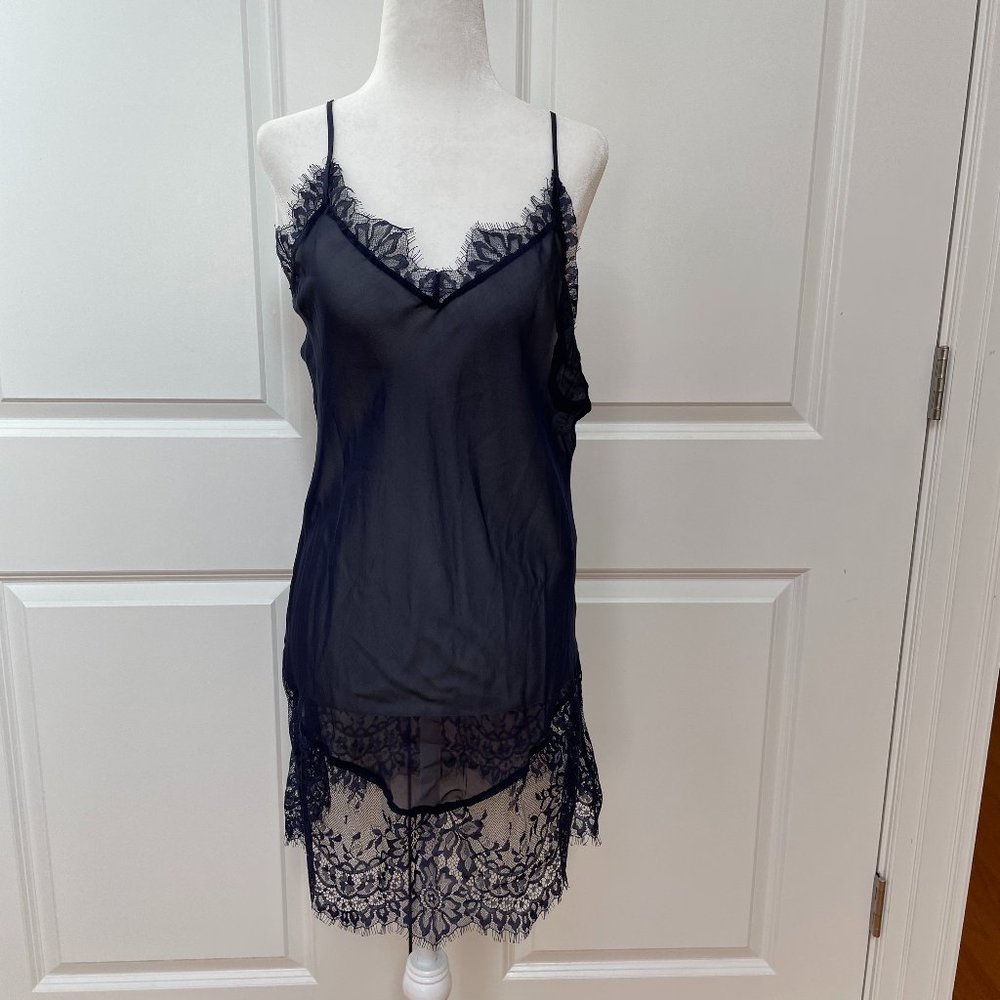 Chantilly Lace Silk Chemise from Ginia